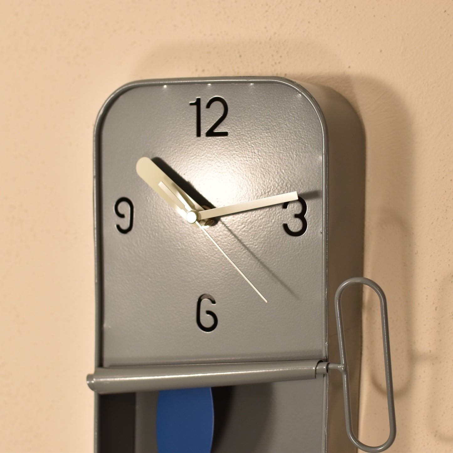 Sardine Tin Clock - Grey & Blue