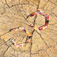 Hexagonal Resin Hoop Earring - Multi Coloured