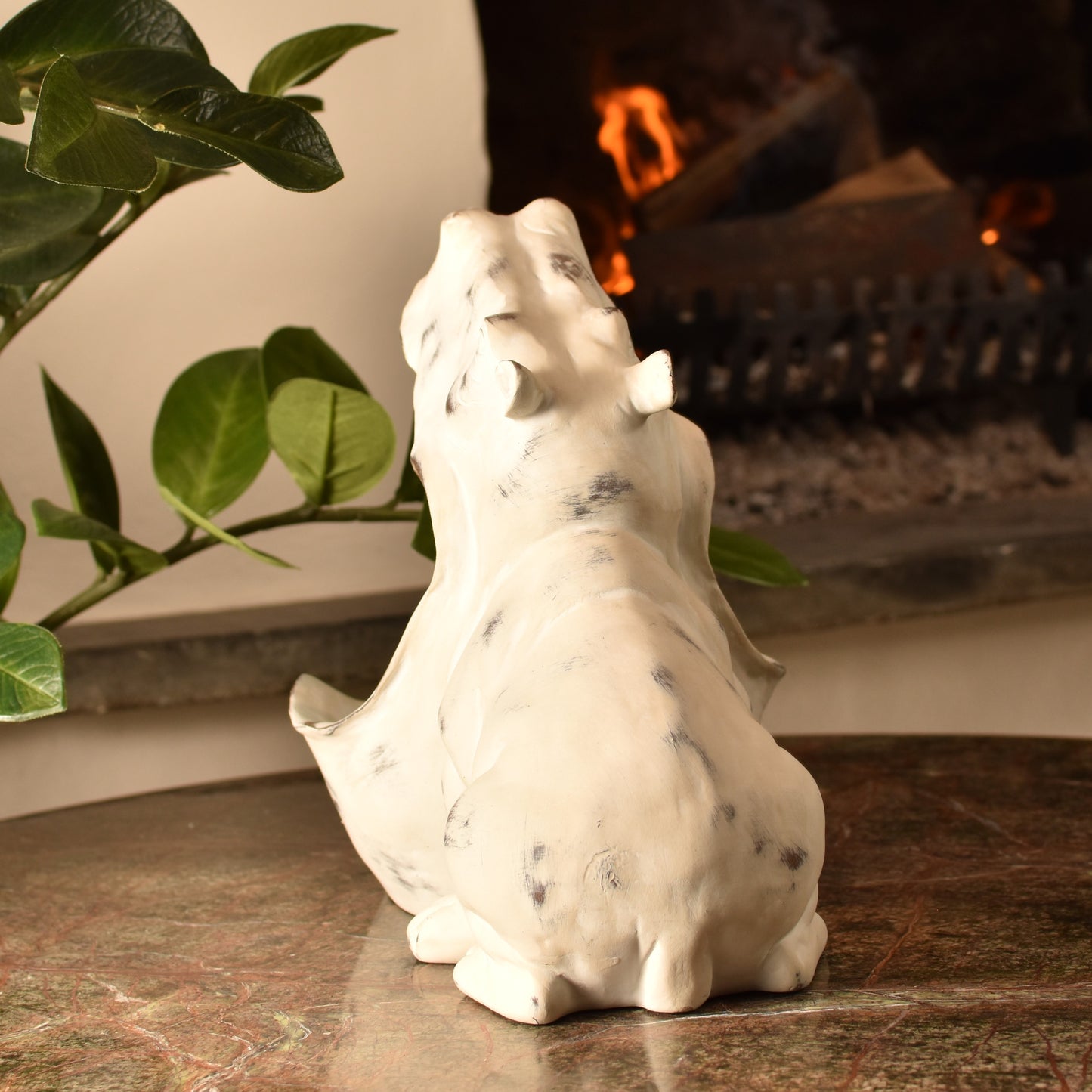 Big Mouth Hippo Bowl - Aged White