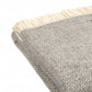 Light Grey & Off White Windmill Pure Wool Throw / Blanket