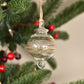 Infinity Handblown Glass Bauble - Gold & Clear - Small