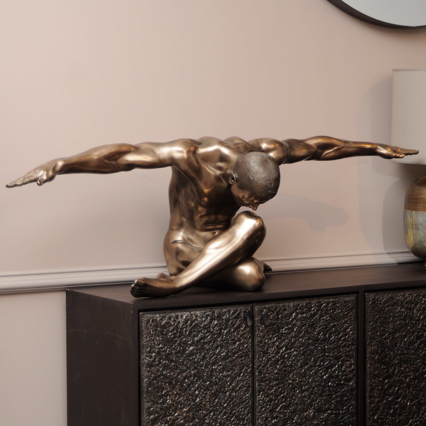 Meditating Man - Male Sculpture - XL