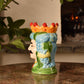 Mediterranean Kings Head Vase / Pot