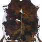 Cowhide - Tri Colour - Black, Brown, White - Large