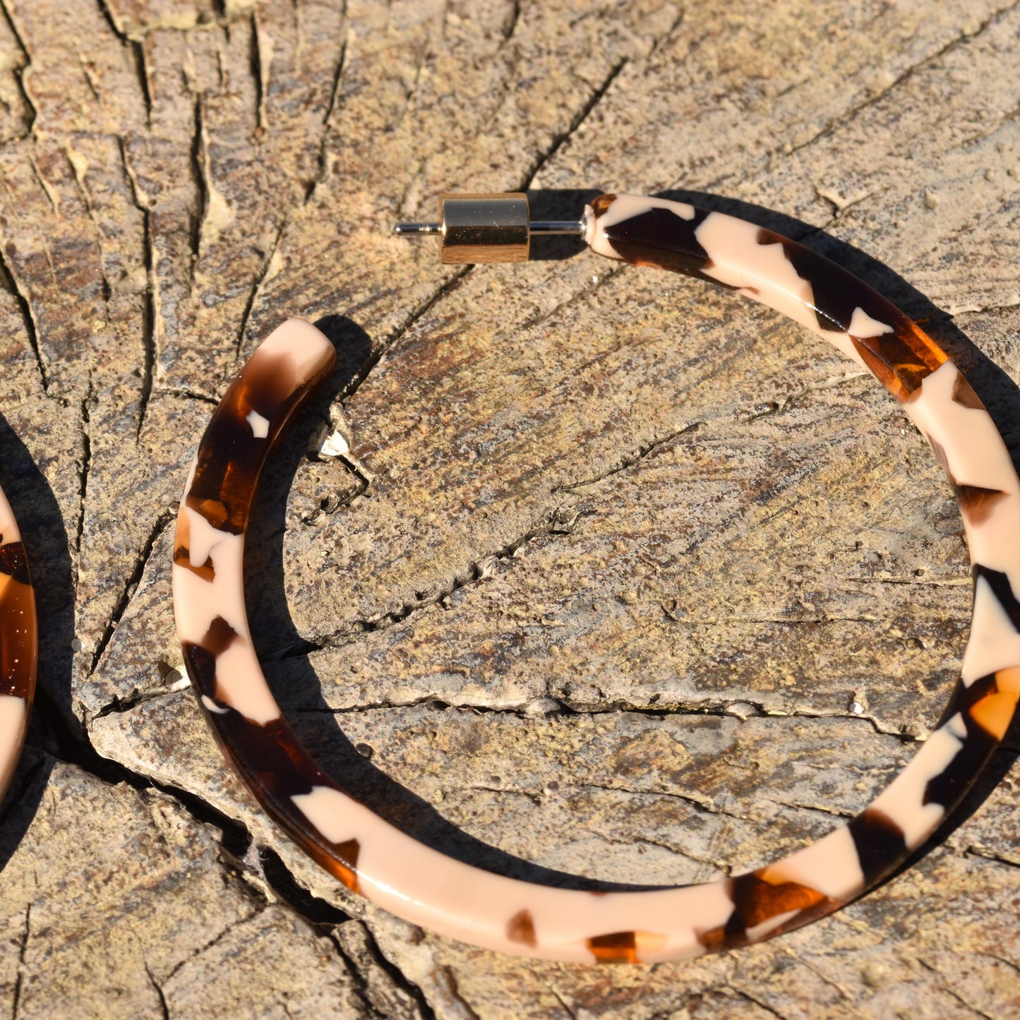 Levonna Large Hoop Earring - Leopard Effect