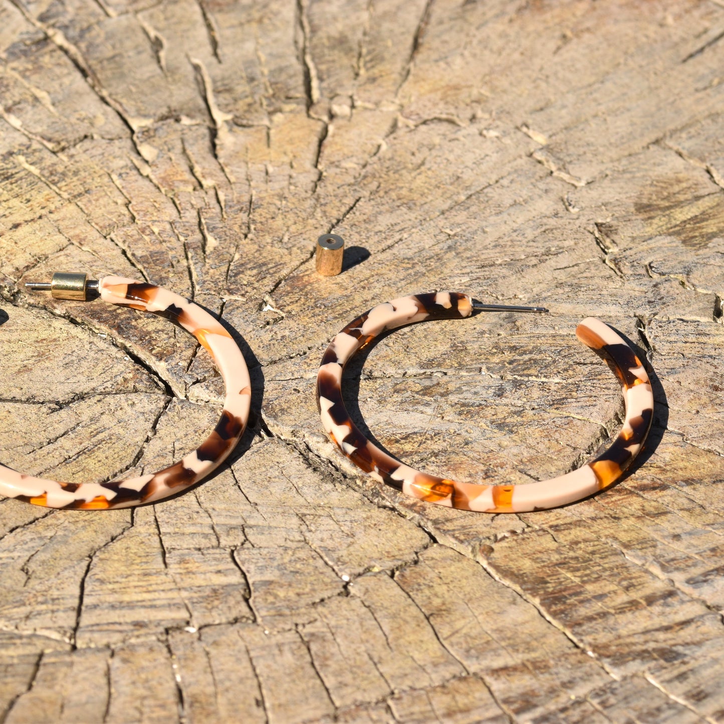 Levonna Large Hoop Earring - Leopard Effect