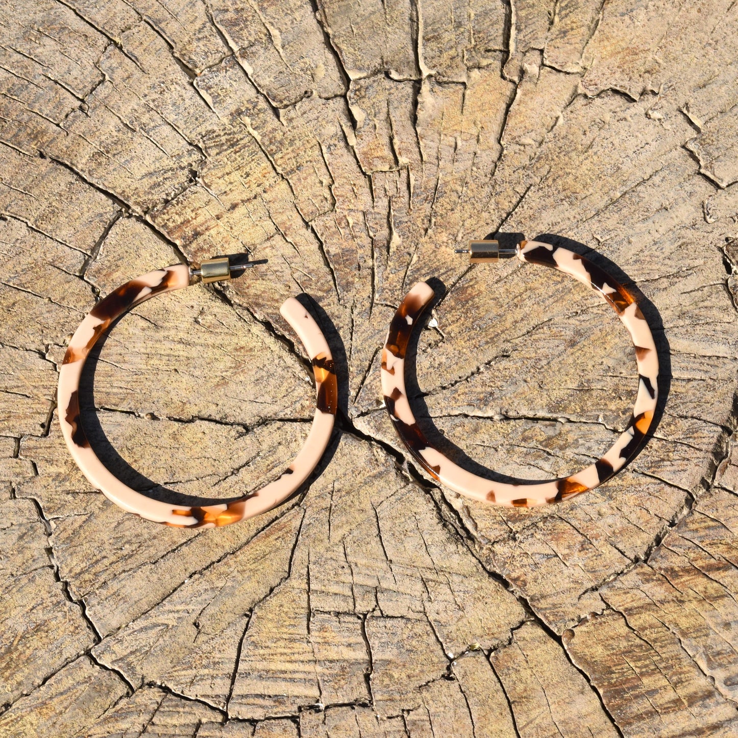 Levonna Large Hoop Earring - Leopard Effect