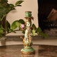 Ornate Leopard Candle Stick