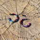 Lorena Small Hoop Earring - Purple & Blues