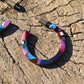 Lorena Small Hoop Earring - Purple & Blues
