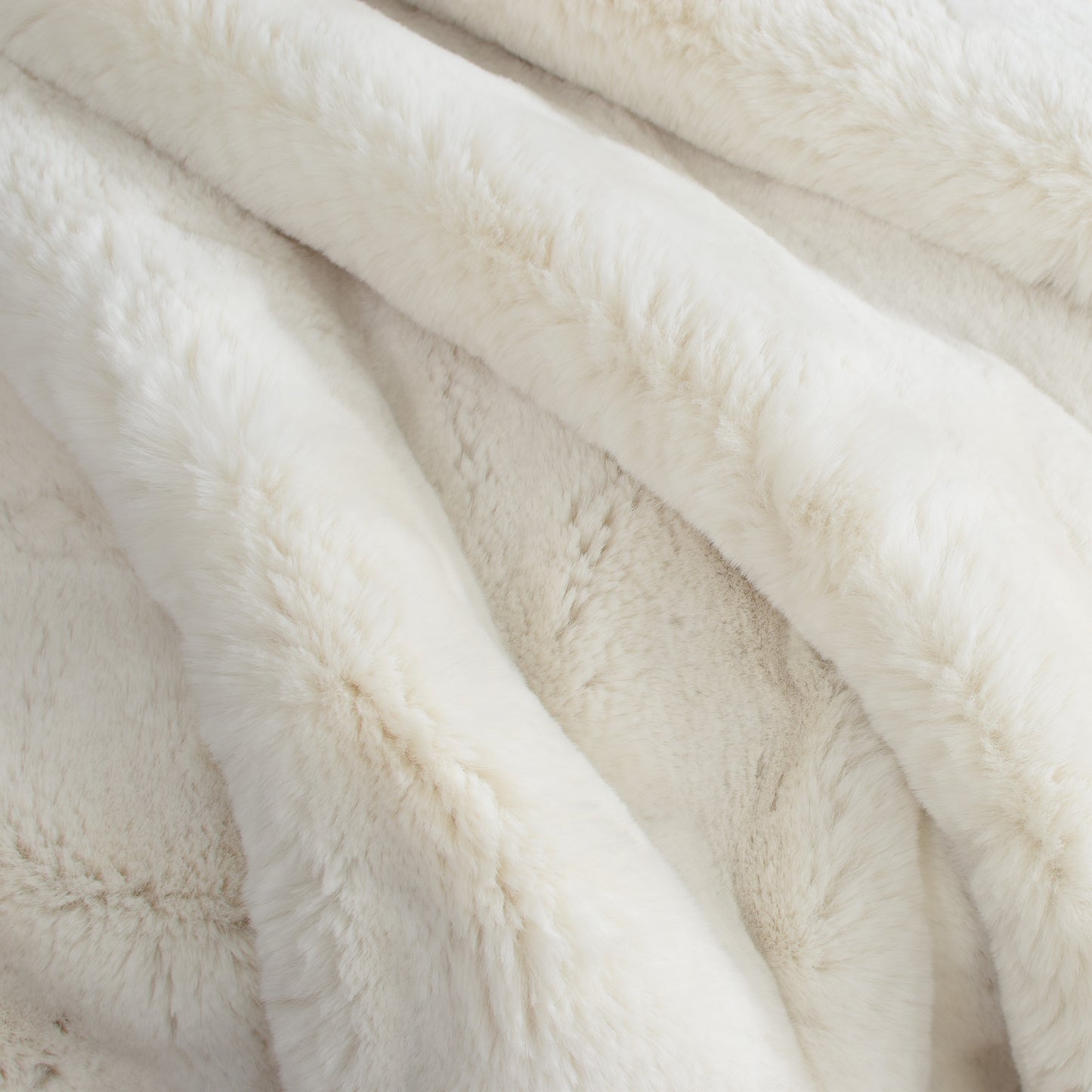 Luxury Fur Throw - Off White