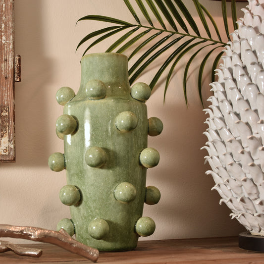 Mint Green Oversized Ball Vase
