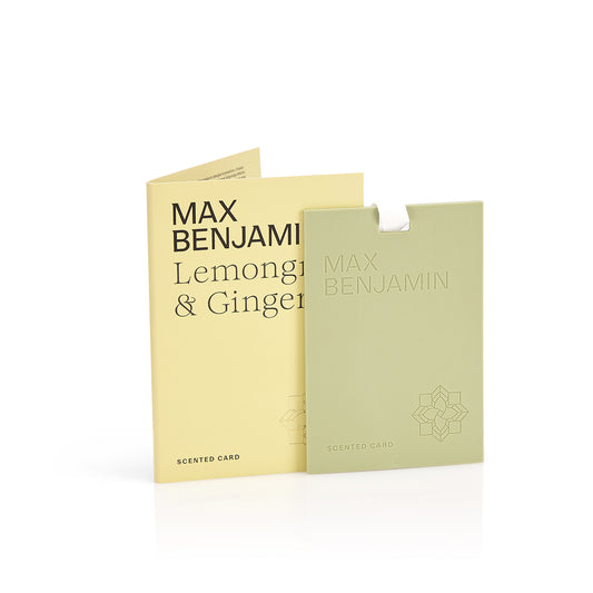 Lemongrass & Ginger Scent Card - Max Benjamin