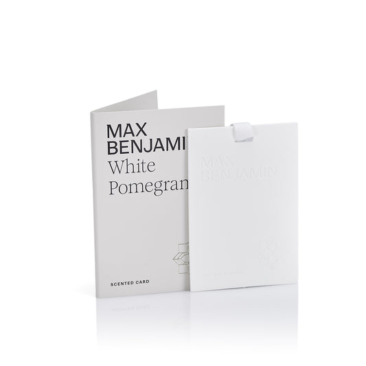 White Pomegranate Scent Card - Max Benjamin