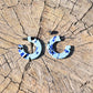 Melissa Wide Hoop Earring - Blues