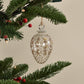 Night Sky Egg Handblown Glass Bauble - Gold & Clear - Large