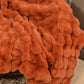 Faux Rabbit Fur Throw - Orange