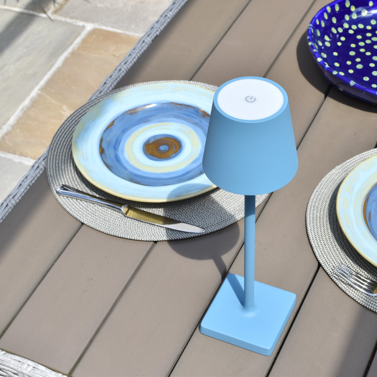 Rechargeable & Dimmable LED Lamp - Blue