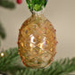 Pineapple Handblown Glass Bauble - Amber - Large