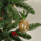 Pineapple Handblown Glass Bauble - Amber - Large