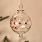 Mabel Handblown Glass Bauble - Red & Gold - Large