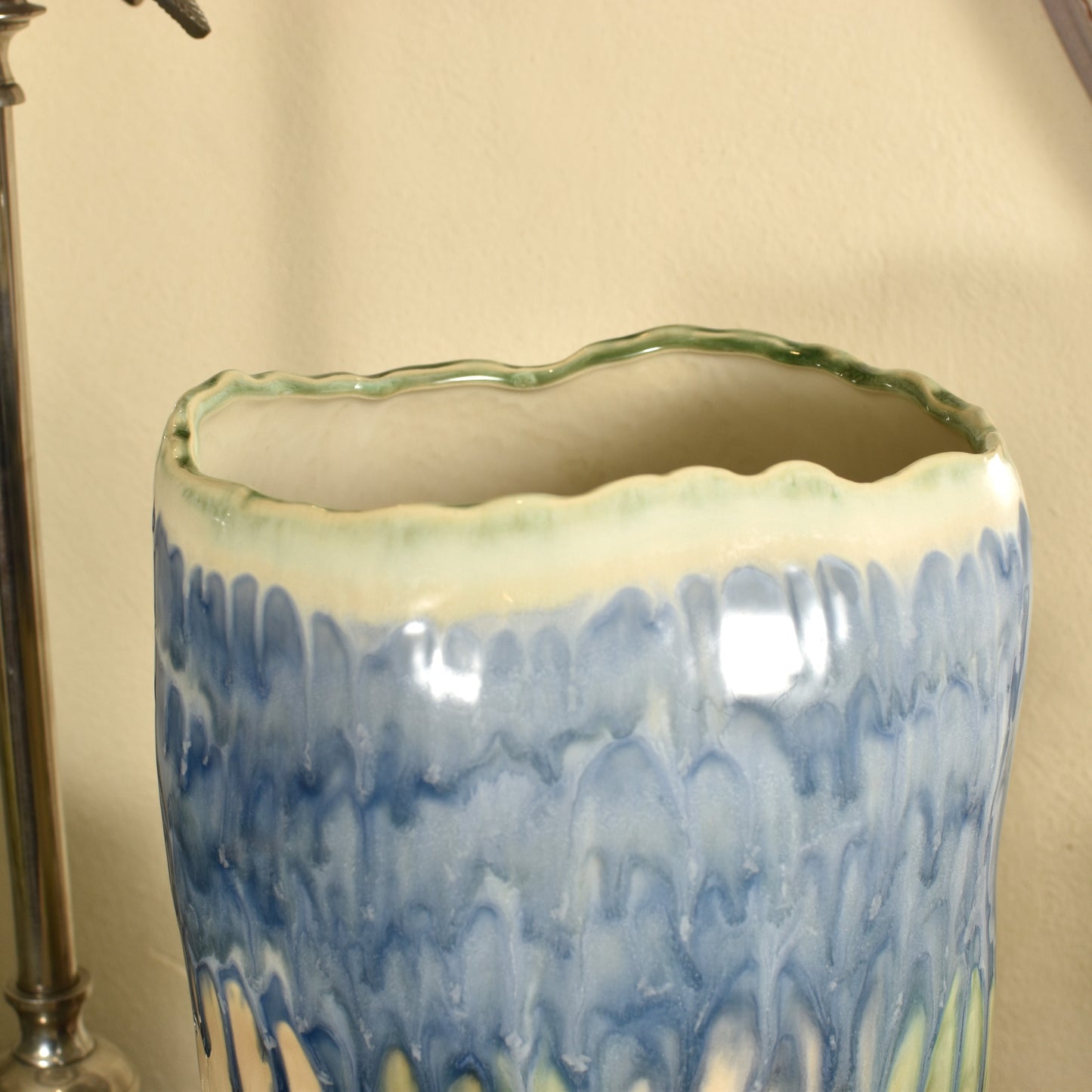 Green & Blue Organic Shape Vase - Large