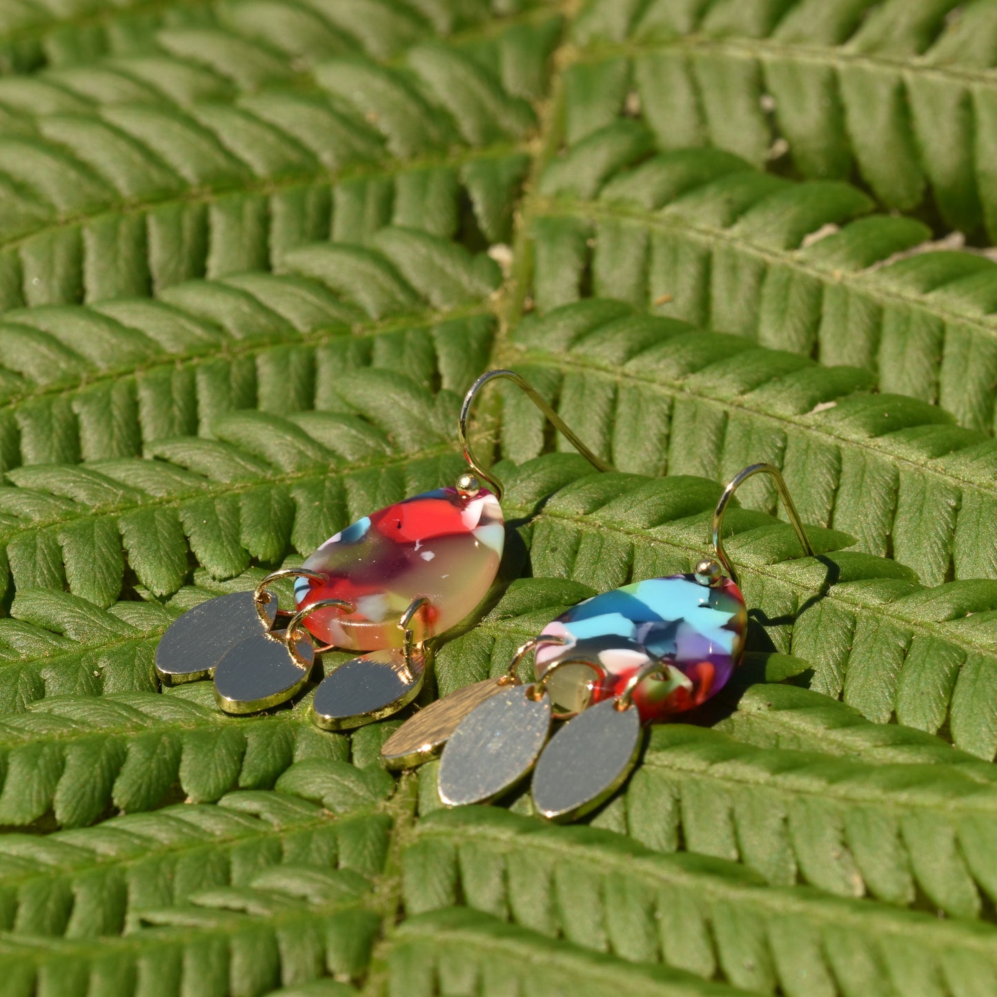 Marcela Earring - Red Blue Orange