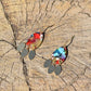 Marcela Earring - Red Blue Orange