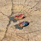 Marcela Earring - Red Blue Orange