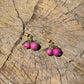 Cranberry Resin Fruit Earrings