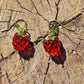 Raspberry Resin Earrings
