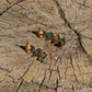 Clara Multi Tier Resin Earring - Blue & Brown
