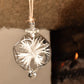Retro Trumpets Handblown Glass Bauble - White - Large
