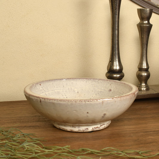 Small Rustic Glazed Dish - 22cm