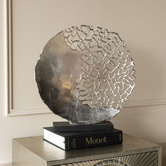 Coastal Inspired Silver Shoreline Sculpture