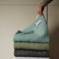 Sea Green Fishbone Pure Wool Throw