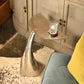 Whale Tail Side Table - Silver