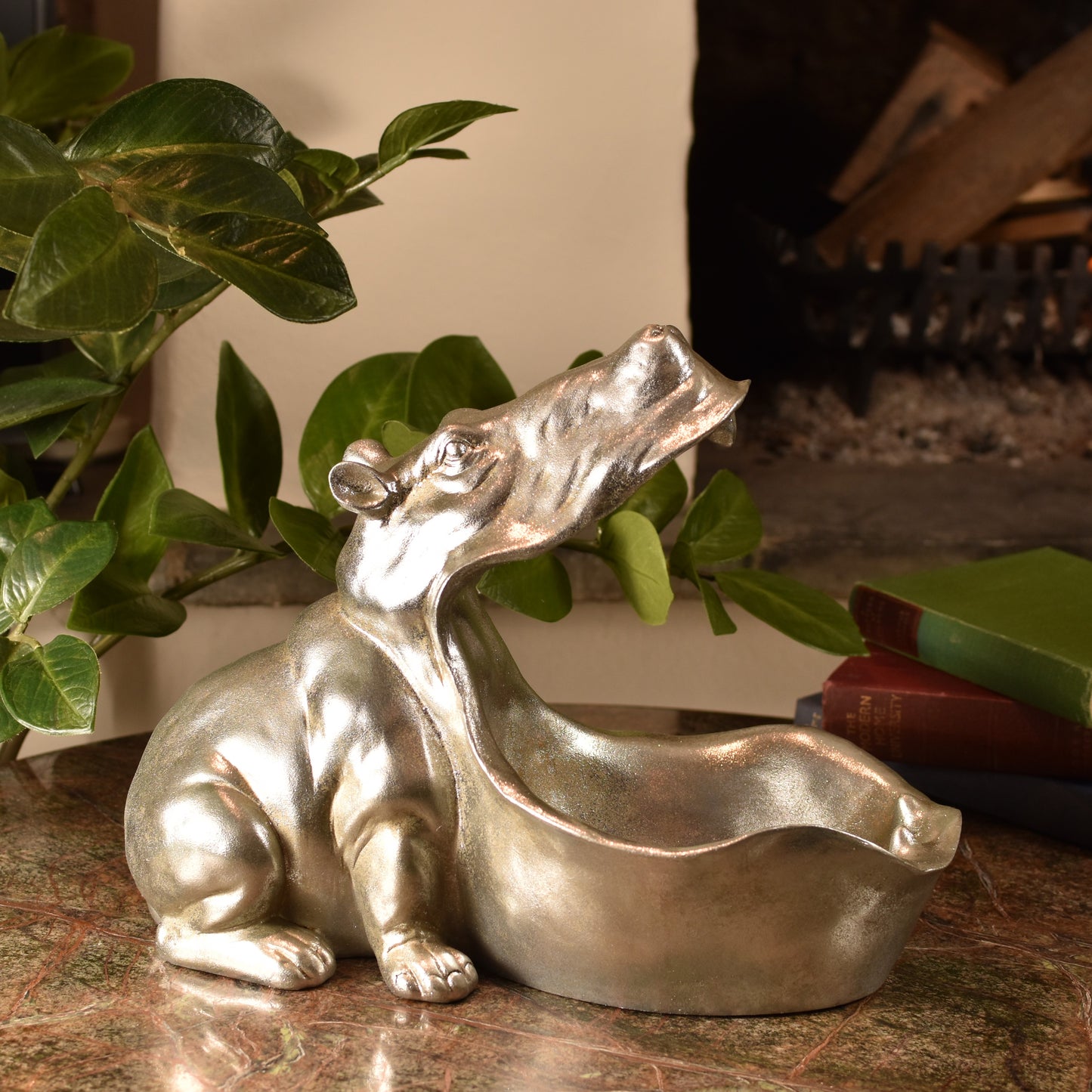 Big Mouth Hippo Bowl - Silver