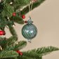Spiral Handblown Glass Bauble - Jade Green - Small