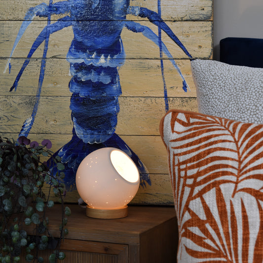 Globe Porcelain Lamp