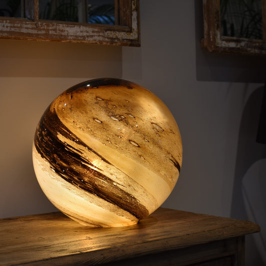 Toffee Glass Lamp - Sphere Large