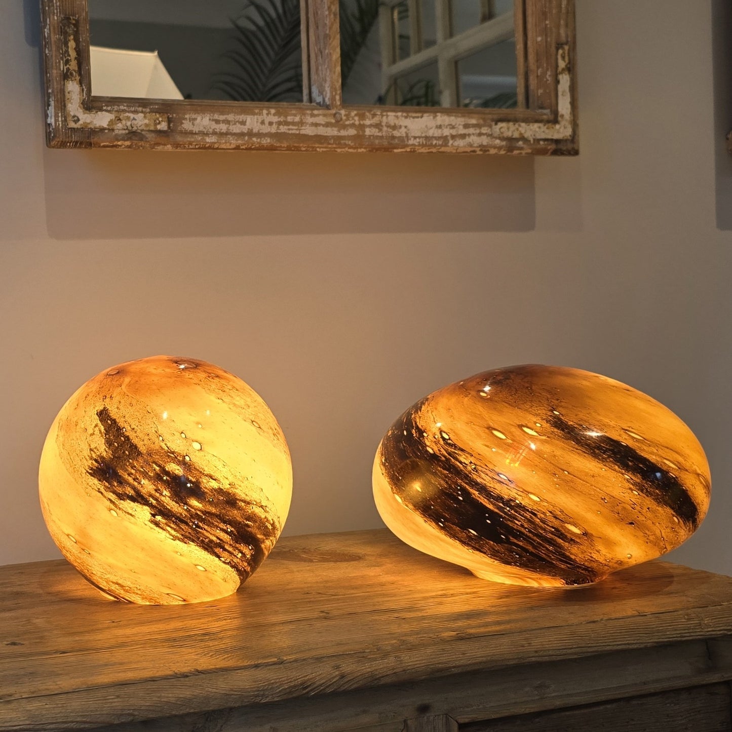 Toffee Glass Lamp - Sphere Small