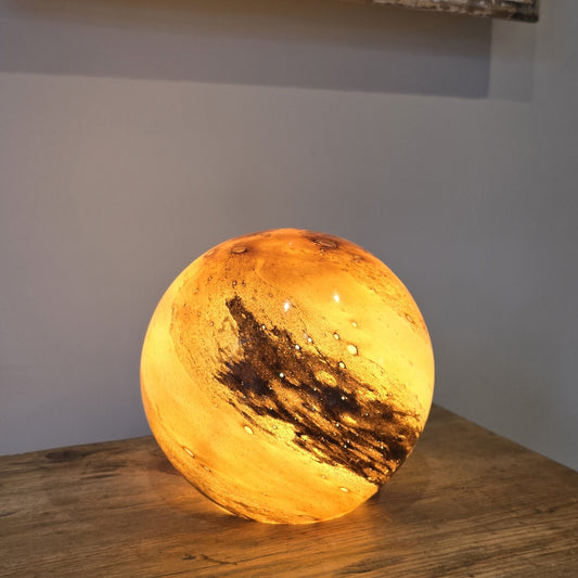 Toffee Glass Lamp - Sphere Small