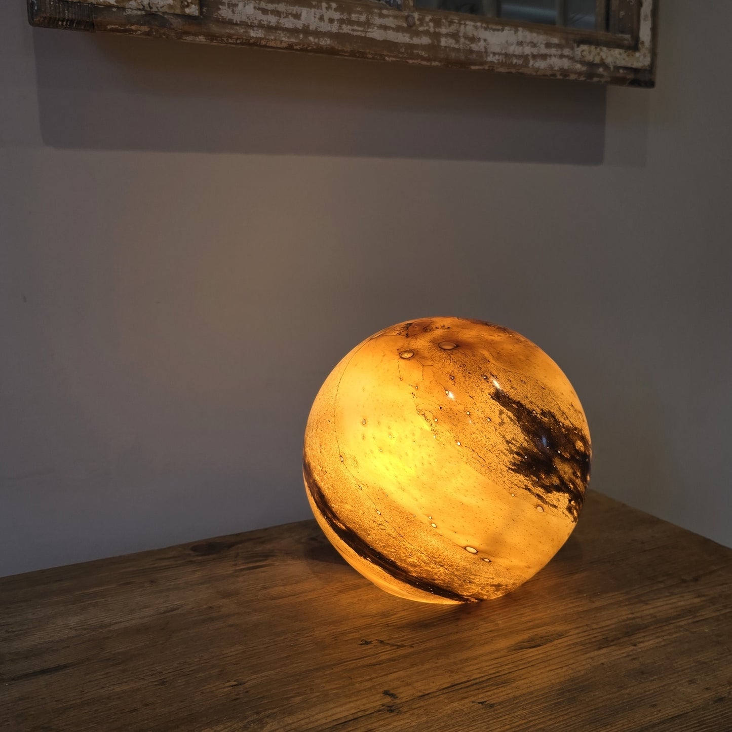 Toffee Glass Lamp - Sphere Small