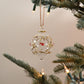 Florence Handblown Glass Bauble - Gold & Red - Large