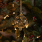 Florence Handblown Glass Bauble - Gold & Clear- Large