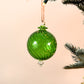 Spiral Egyptian Glass Bauble -  Emerald Green - Large