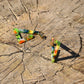 Triangular Hoop Earring - Tropical
