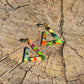 Triangular Hoop Earring - Tropical