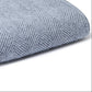 Powder Blue & Charcoal Grey Wool Throw / Blanket